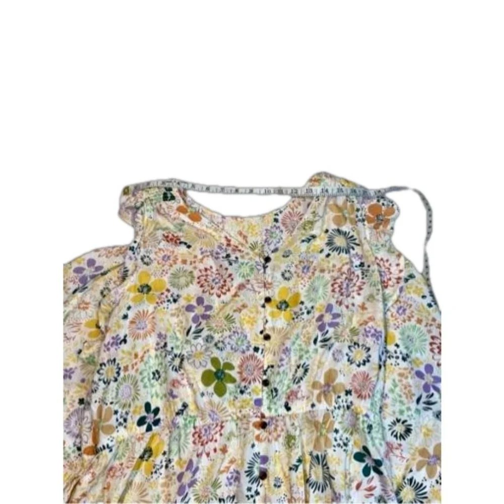 Unbranded Size 2X Floral, Grannycore Colorful Summer Dress Ruffle Cap Sleeves!